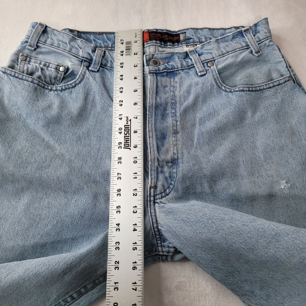 VTG 90's Levi's Silver Tab Men's Loose Fit Light Blue Denim Jeans Size 38x32 USA - Picture 8 of 12